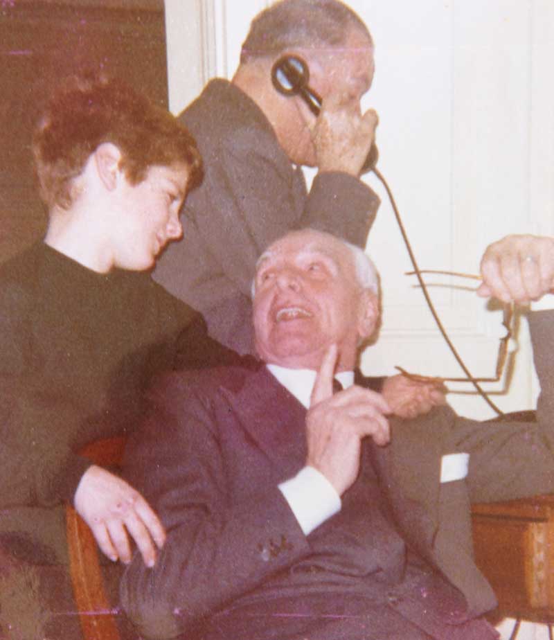 Al Grand Hotel da nonno Vittorio (con Dino Grandi), febbraio 1965