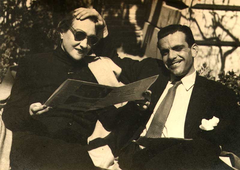 Lyda Borelli con il figlio Giorgio Cini